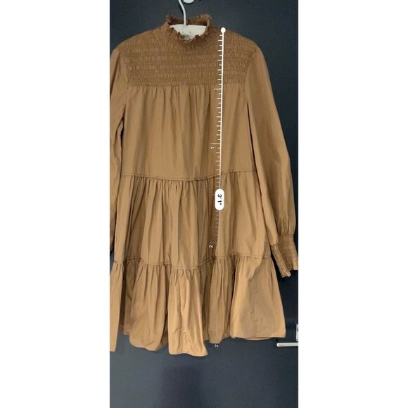 VERONICA BEARD Vigore Smocked Tiered Dress Size 8 - Picture 7 of 10